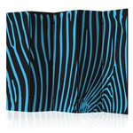 Paris Prix Paravent 5 Volets  Zebra Pattern Turquoise  172x225cm