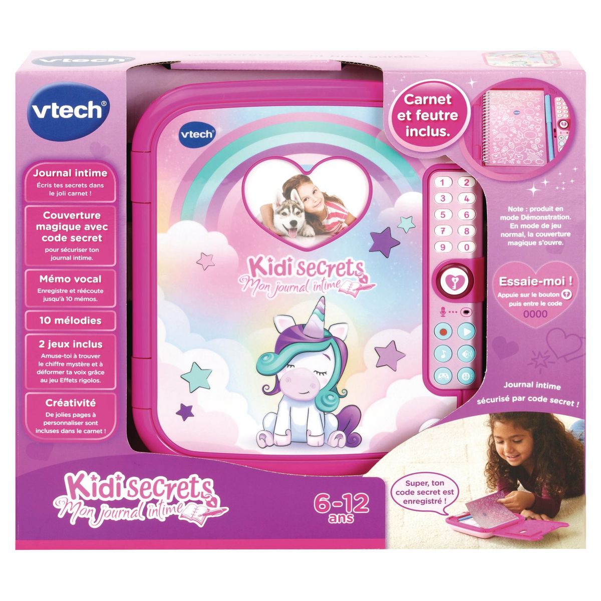 VTECH Mon Journal Intime Magique - Kidisecrets