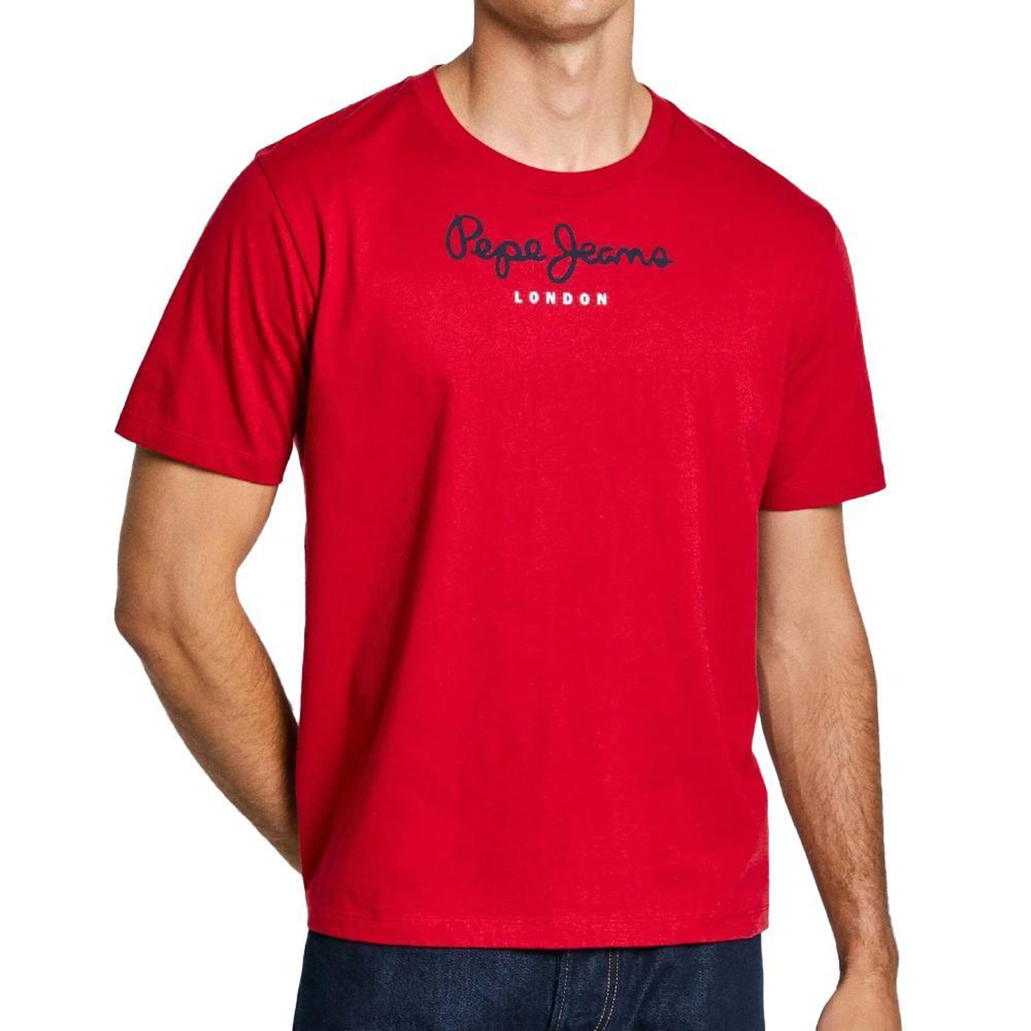 Voir la diapositive 1 : Pepe Jeans T-shirt Rouge Homme Pepe jeans Eggo SEB