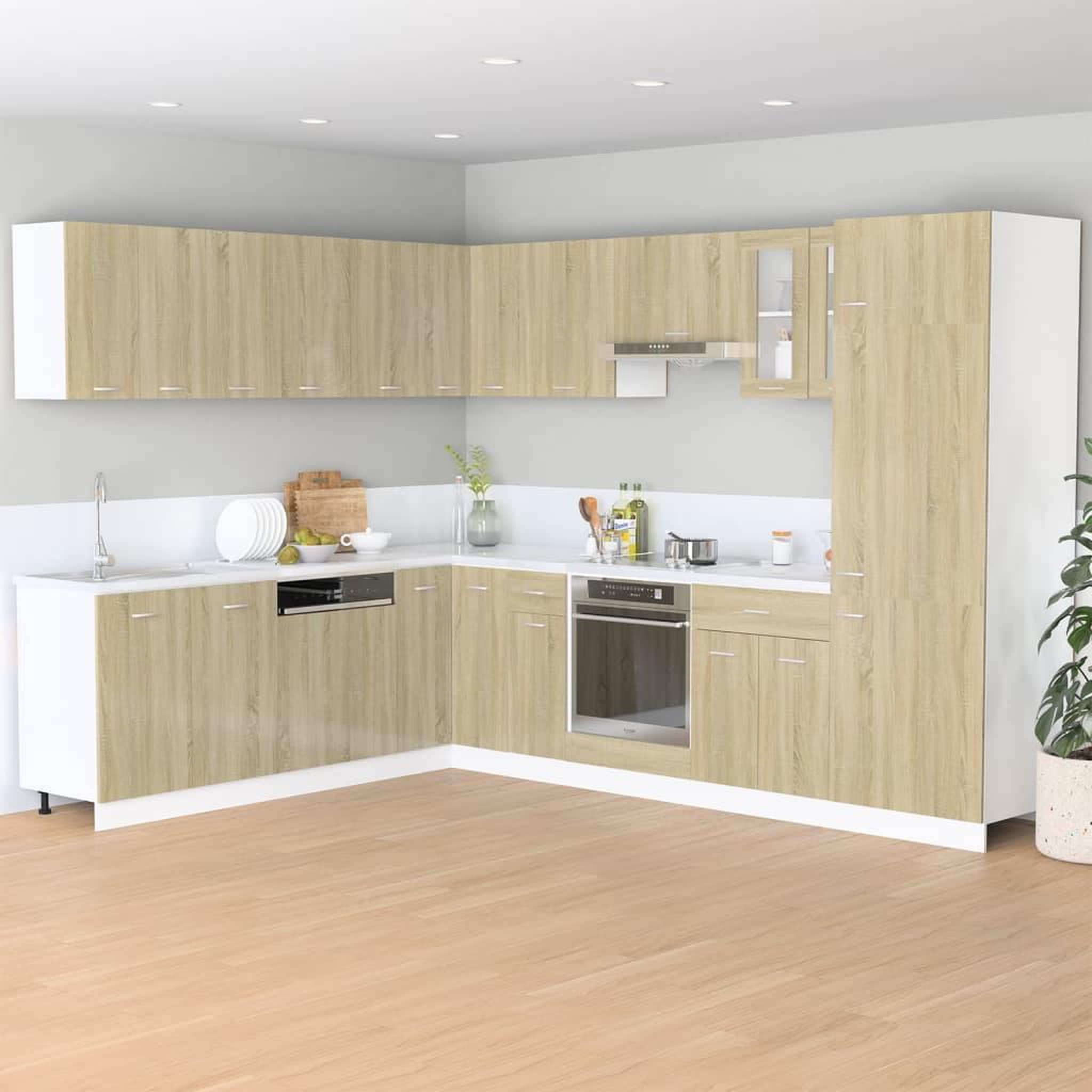 Voir la diapositive 3 : VIDAXL Armoire murale chene sonoma 50x31x60 cm bois d'ingenierie