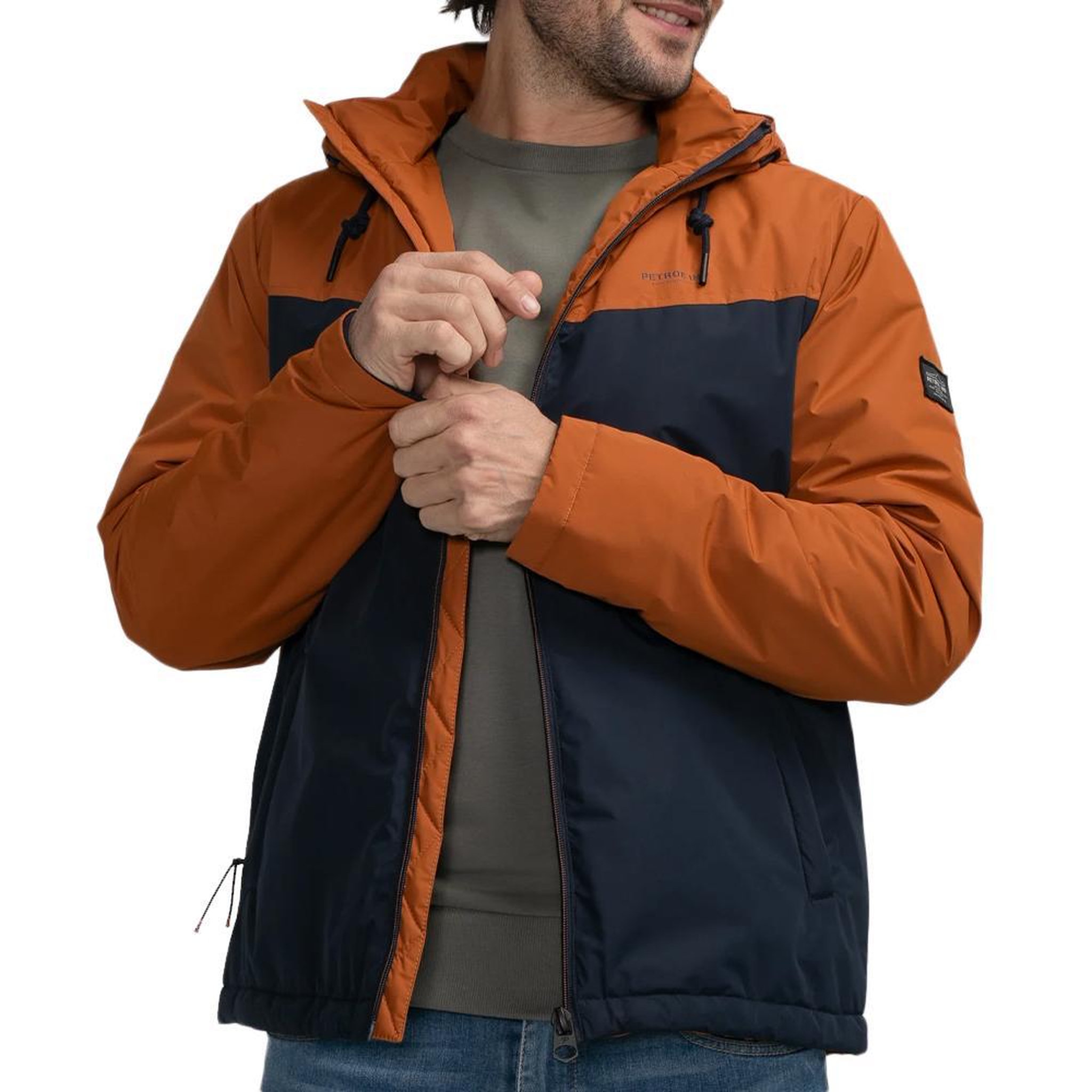 Petrol Industries Blouson Marine/ Homme Petrol Industries Padded. Coloris disponibles : Orange