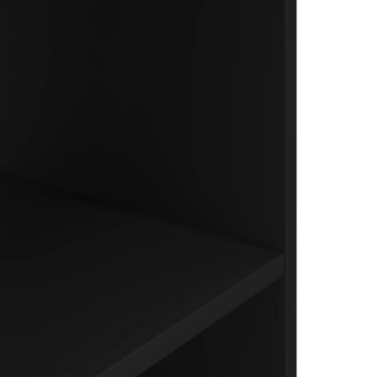 VIDAXL Support pour aquarium noir 60,5x36x72,5 cm bois d ingénierie