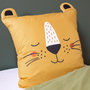Voir la diapositive 3 : COTE DECO Housse de couette enfant 140x200 + 1 taie Lion avec oreilles