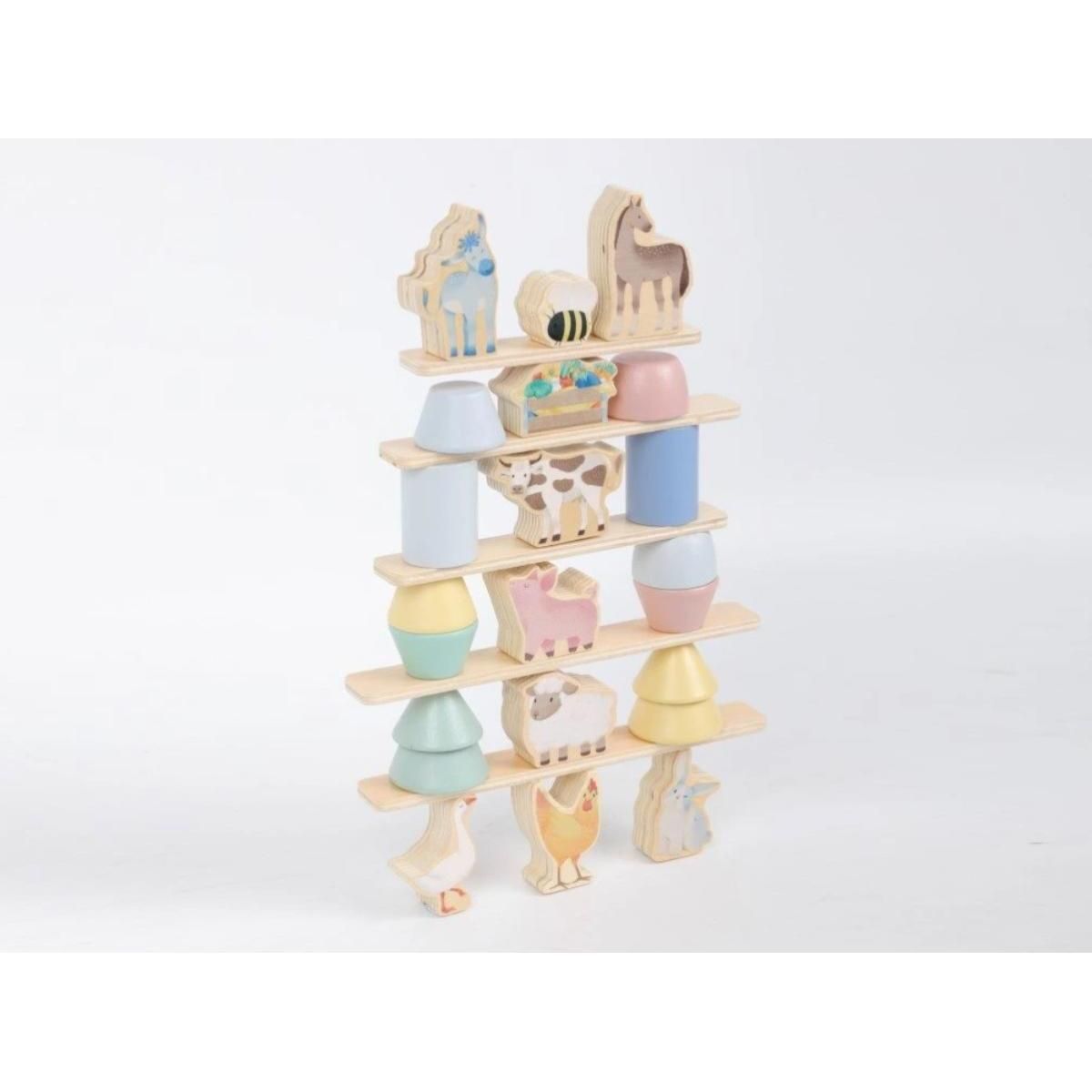 ELINELI Jeu d'équilibre avec les animaux - Ferme