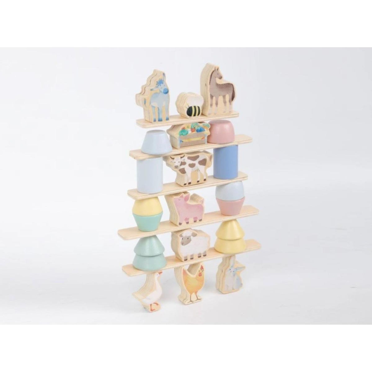 ELINELI Jeu d'équilibre avec les animaux - Ferme