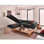 Voir la diapositive 4 : BEST MOBILIER Zaria - canapé d'angle gauche - convertible avec coffre et têtières réglables - 5 places - en velours côtelé