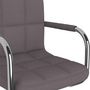 Voir la diapositive 5 : VIDAXL Chaise pivotante de salle a manger Taupe Tissu