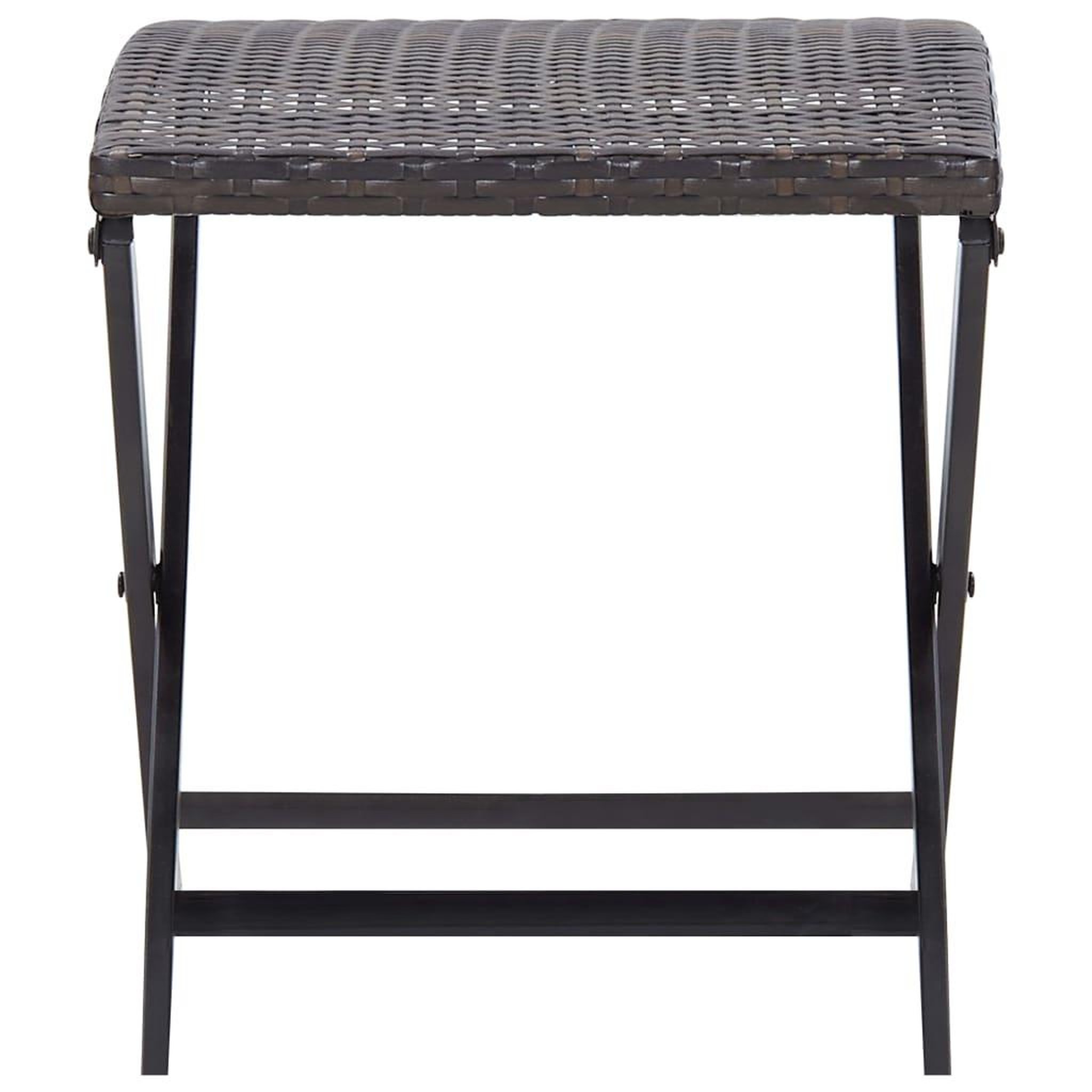 Voir la diapositive 2 : VIDAXL Tabouret pliable Resine tressee Marron