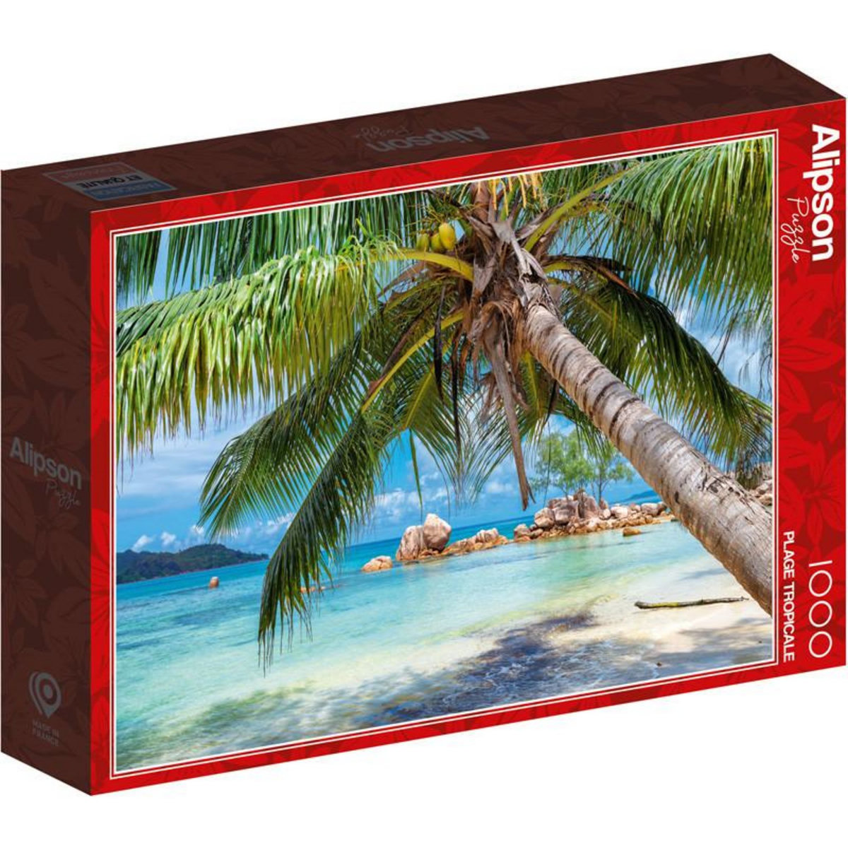ALIZE Puzzle 1000 pièces Plage tropicale – Paysage exotique – Adulte – Alizé