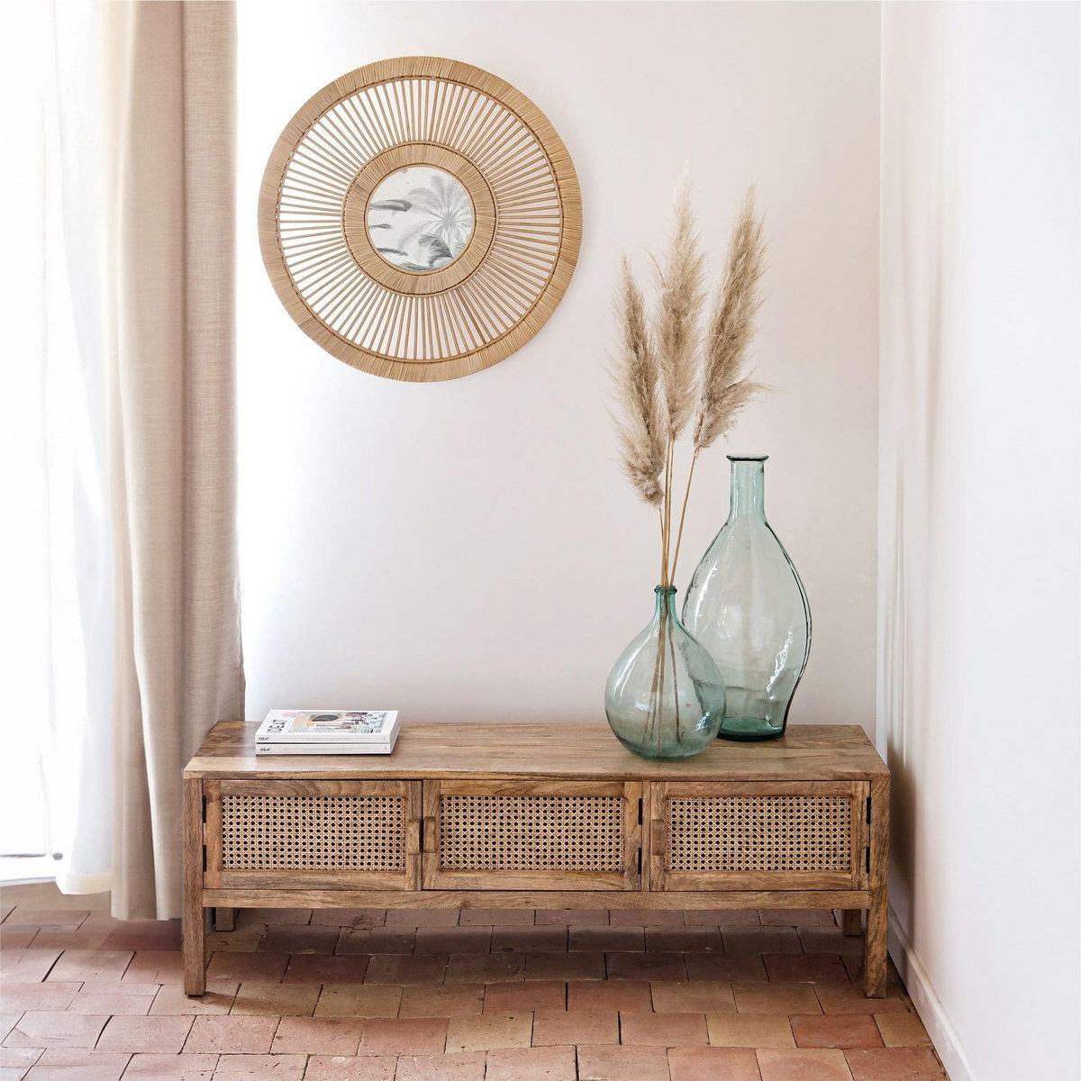 Rendez vous déco Ensemble buffet et meuble TV en bois-Tiki