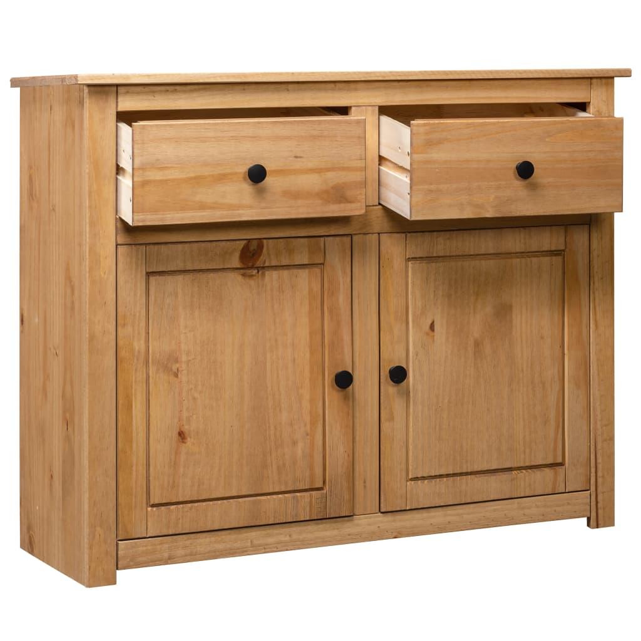 Voir la diapositive 3 : VIDAXL Buffet 93x40x80 cm Pin solide Assortiment Panama
