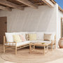 Voir la diapositive 5 : Rendez vous déco Table basse de jardin en bambou-Vadella