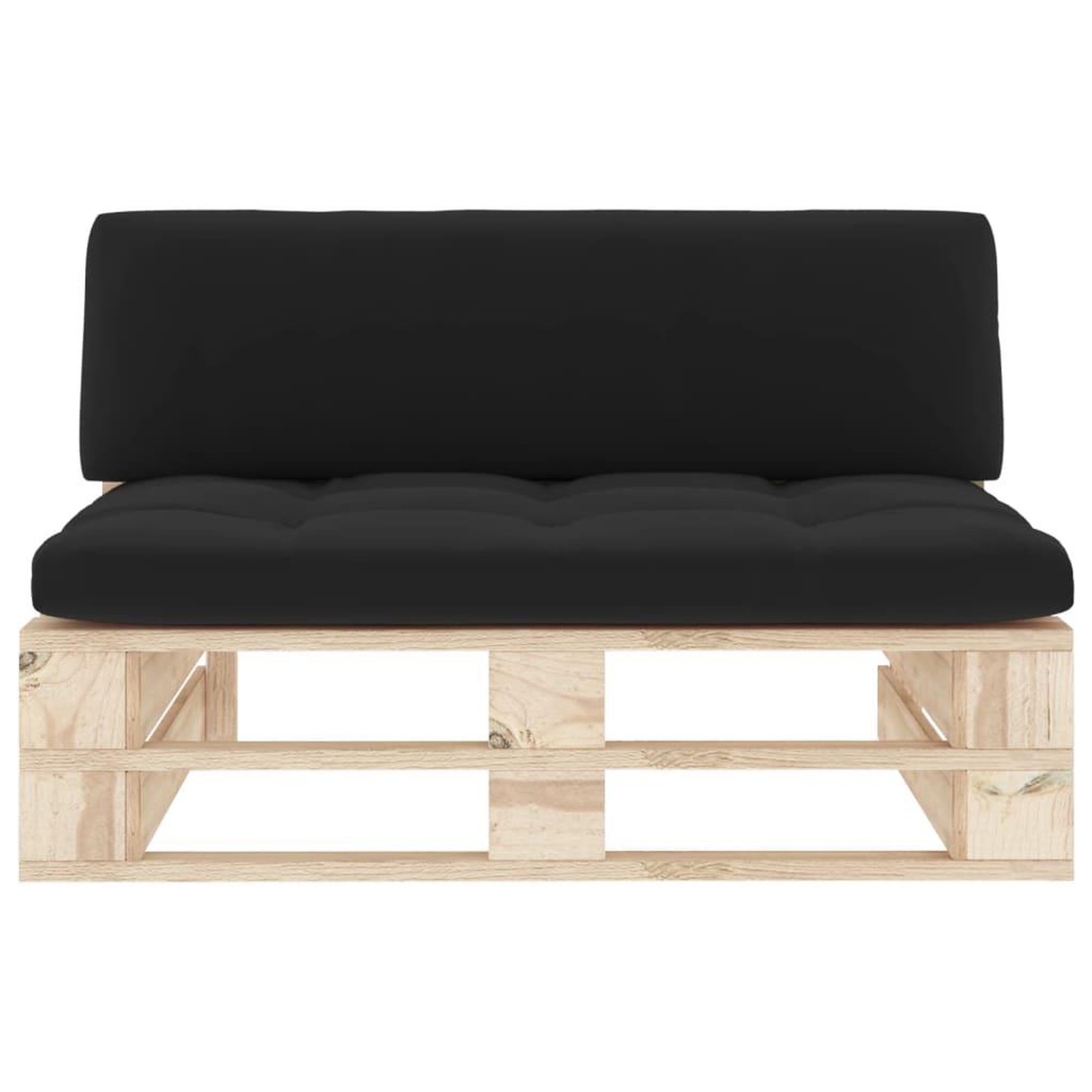 Voir la diapositive 3 : VIDAXL Canape central palette de jardin bois de pin impregne
