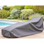 HESPERIDE Housse pour transat Hambo gris - 235 x 90 x 60 cm - Hespéride