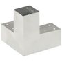 Voir la diapositive 4 : VIDAXL Connecteurs de poteau 4 pcs Forme en Y Metal galvanise 71x71 mm