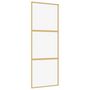 Voir la diapositive 2 : VIDAXL Porte coulissante dore 76x205 cm verre ESG clair et aluminium