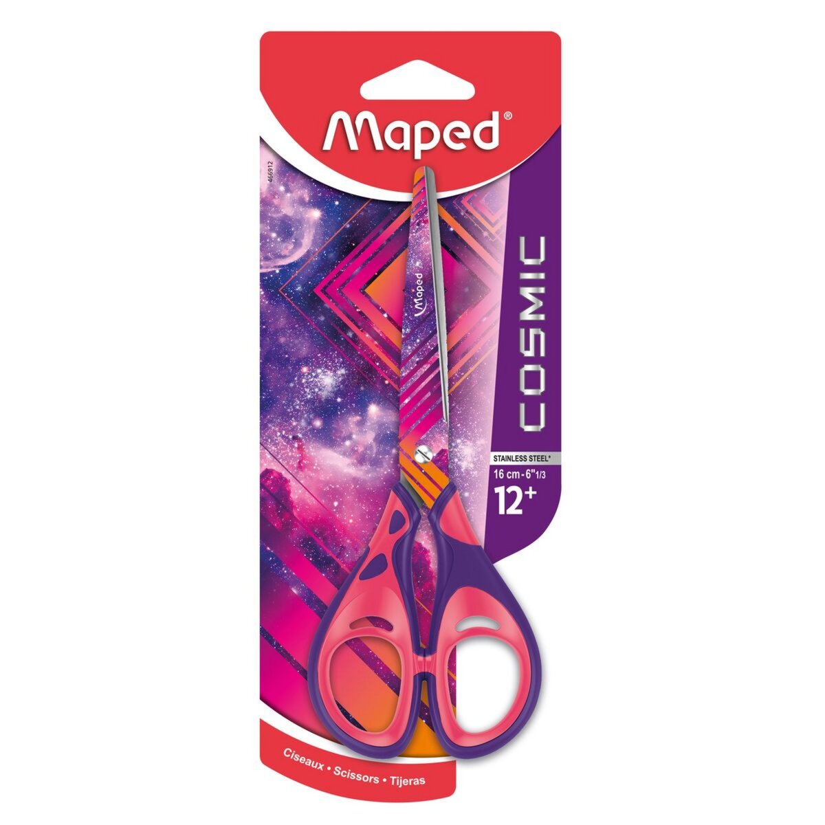 MAPED MAP CISEAUX COSMIC TEENS 16CM BLISTER TRY ME rose