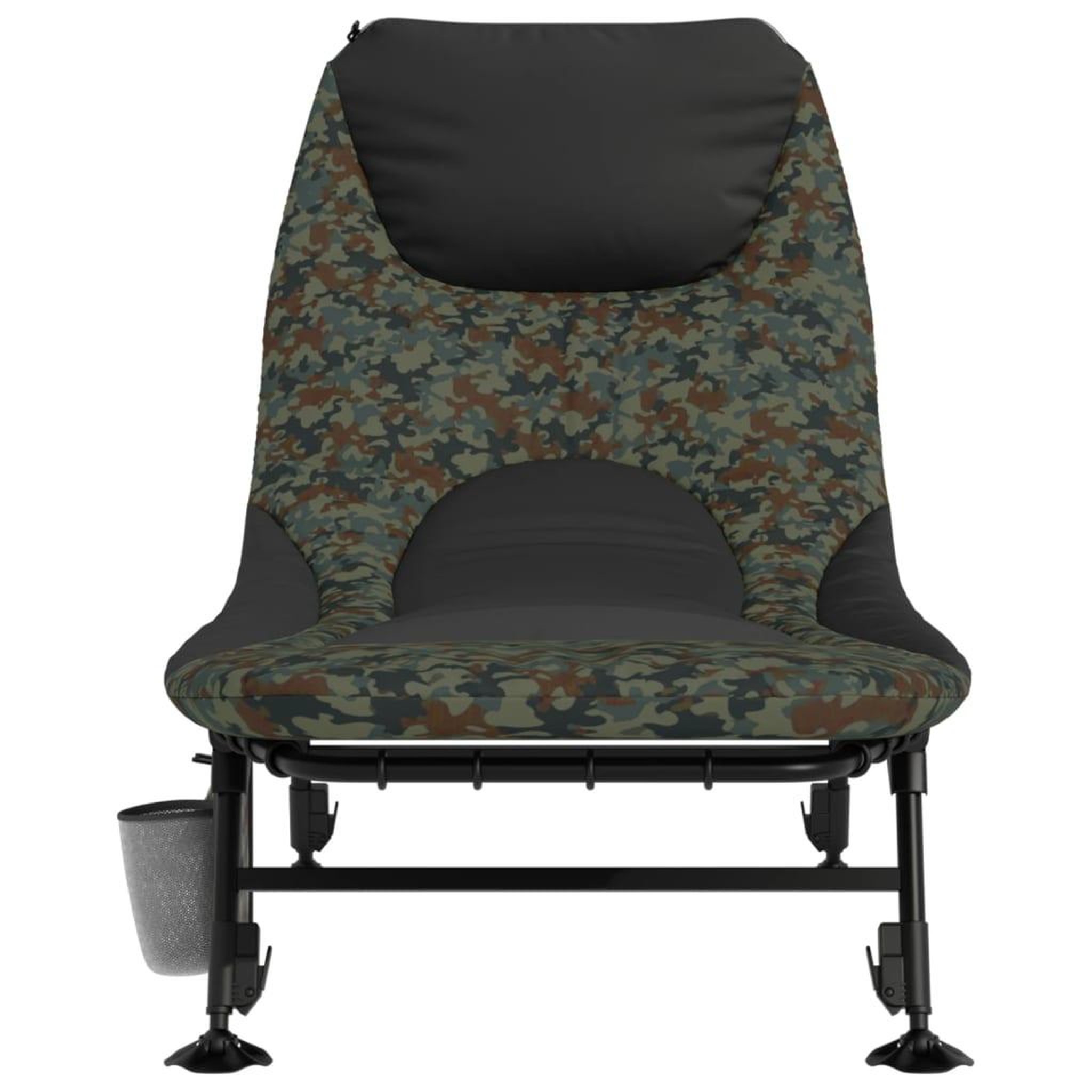 Voir la diapositive 3 : VIDAXL Lit de peche avec pieds a boue reglables pliable camouflage