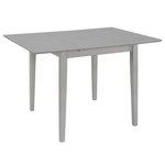 VIDAXL Table a dîner extensible Gris (80-120) x 80 x 74 cm MDF