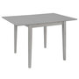 Voir la diapositive 1 : VIDAXL Table a dîner extensible Gris (80-120) x 80 x 74 cm MDF