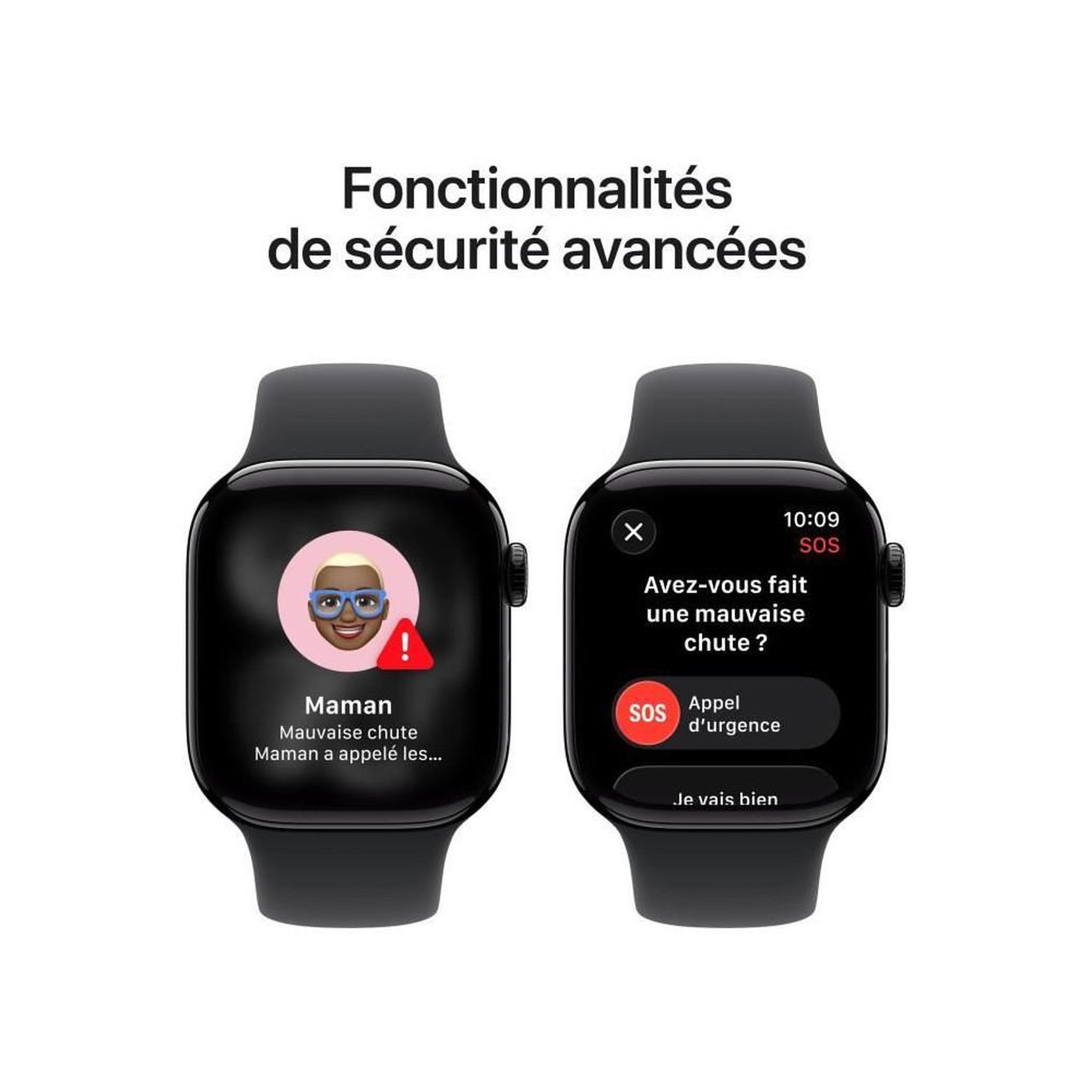 Voir la diapositive 6 : APPLE Montre connectée 42mm Alu Noir Serie 11 S/M