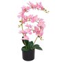 VIDAXL Plante artificielle avec pot Orchidee 65 cm Rose