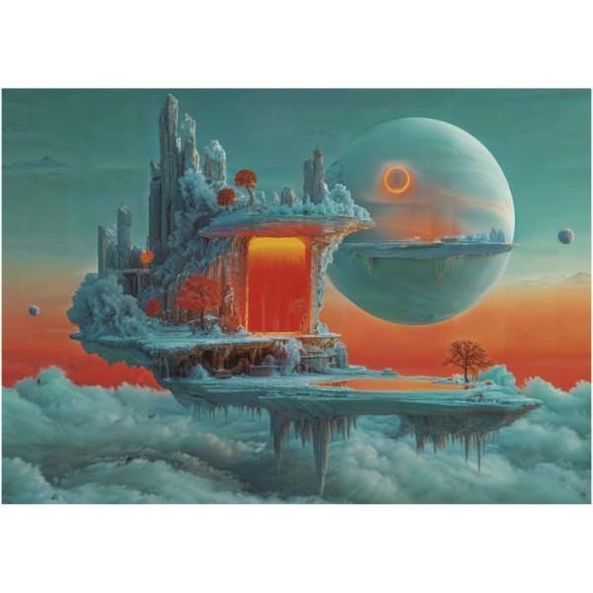 Voir la diapositive 2 : EDUCA Puzzle - educa - planete de feu et de glace - 500 pieces - 68x48 cm - a partir de 10 ans