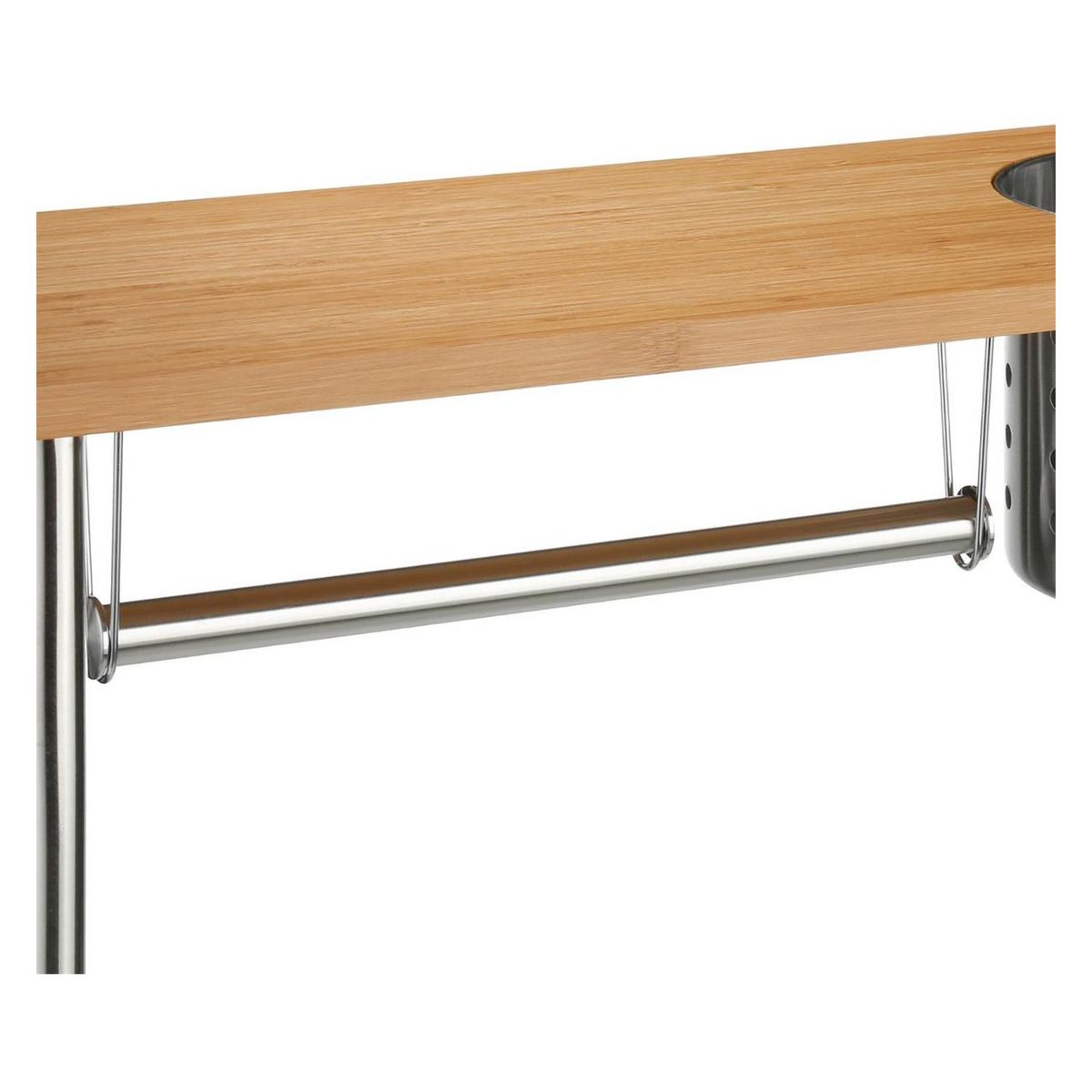 Étagère d'évier en bambou 3 en 1 