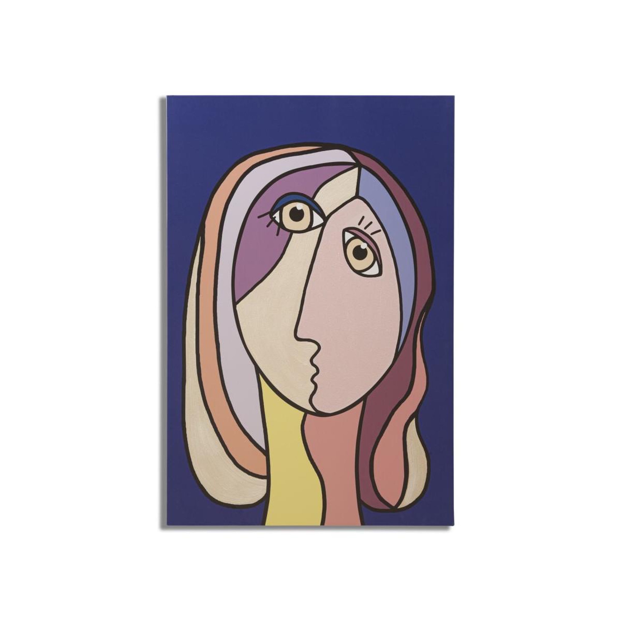 Paris Prix Toile imprimée déco  double visage large  80x120cm multicolore