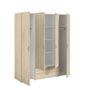 Voir la diapositive 2 : Armoire 4 portes 2 tiroirs L160cm DAISY