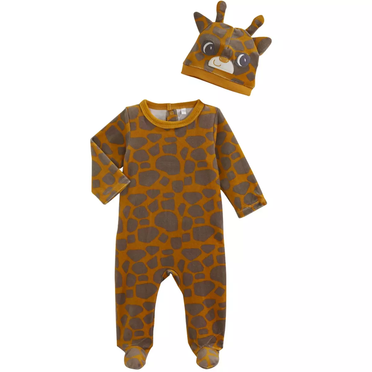 IN EXTENSO Pyjama + bonnet déguisement girafe bébé