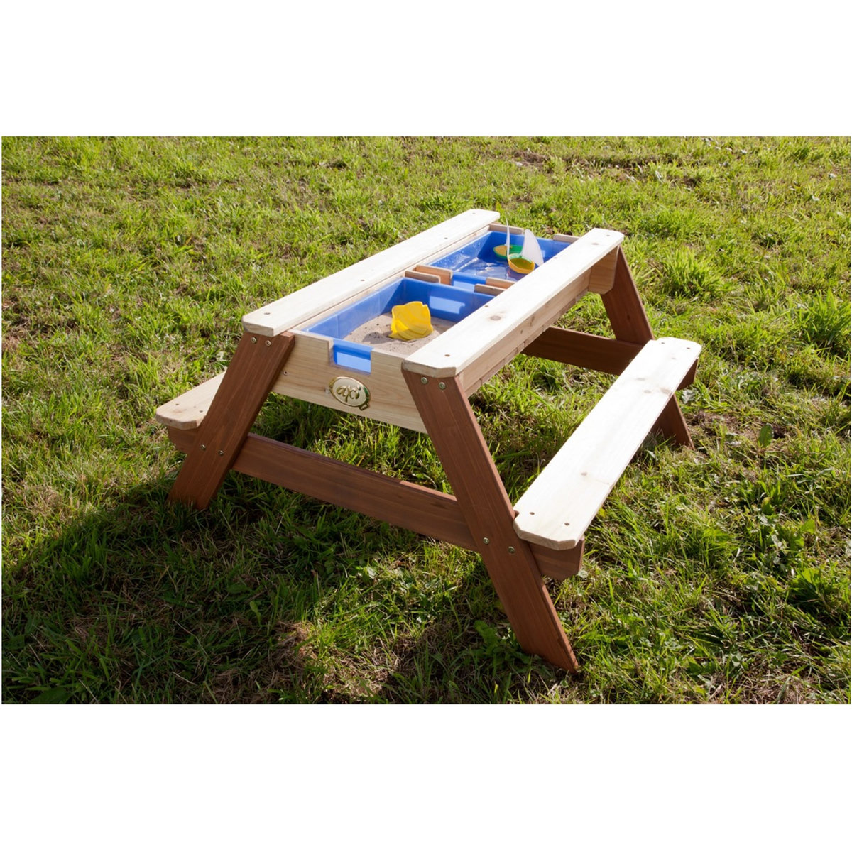 PRAGMA Table pique-nique bac à sable et eau - Bois - H56cm - Nick