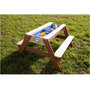 Voir la diapositive 1 : PRAGMA Table pique-nique bac à sable et eau - Bois - H56cm - Nick