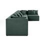 Voir la diapositive 3 : LISA DESIGN Amalfi - canapé modulable d'angle réversible - 5 places - en tissu
