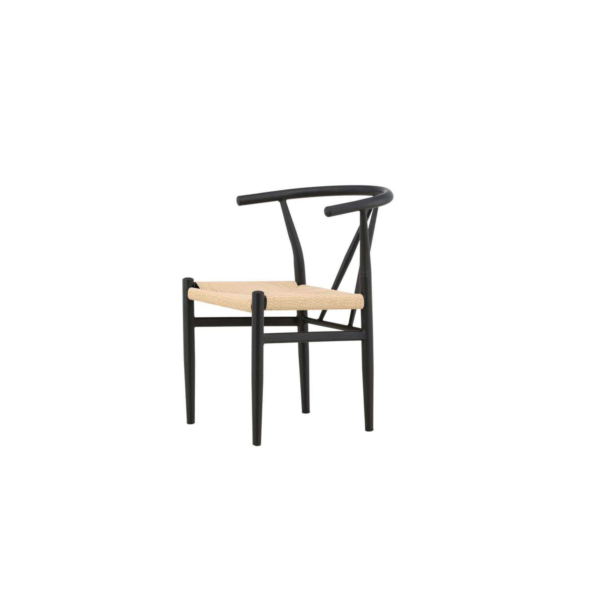 Voir la diapositive 4 : Paris Prix Chaise en rotin  alfons  72cm noir