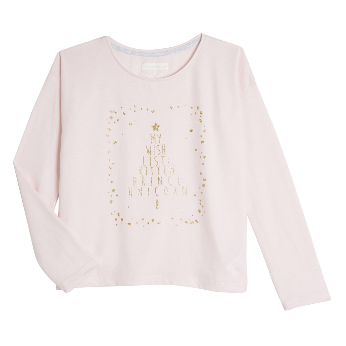 IN EXTENSO Tee-shirt Manches longues evasé Noel Fille