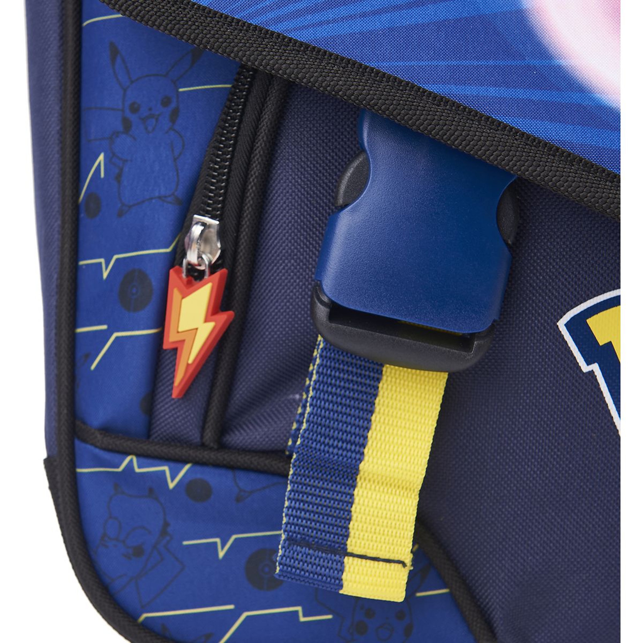 Voir la diapositive 6 : NINTENDO Cartable à roulettes 41 cm CM1/CM2 bleu et jaune Pokemon