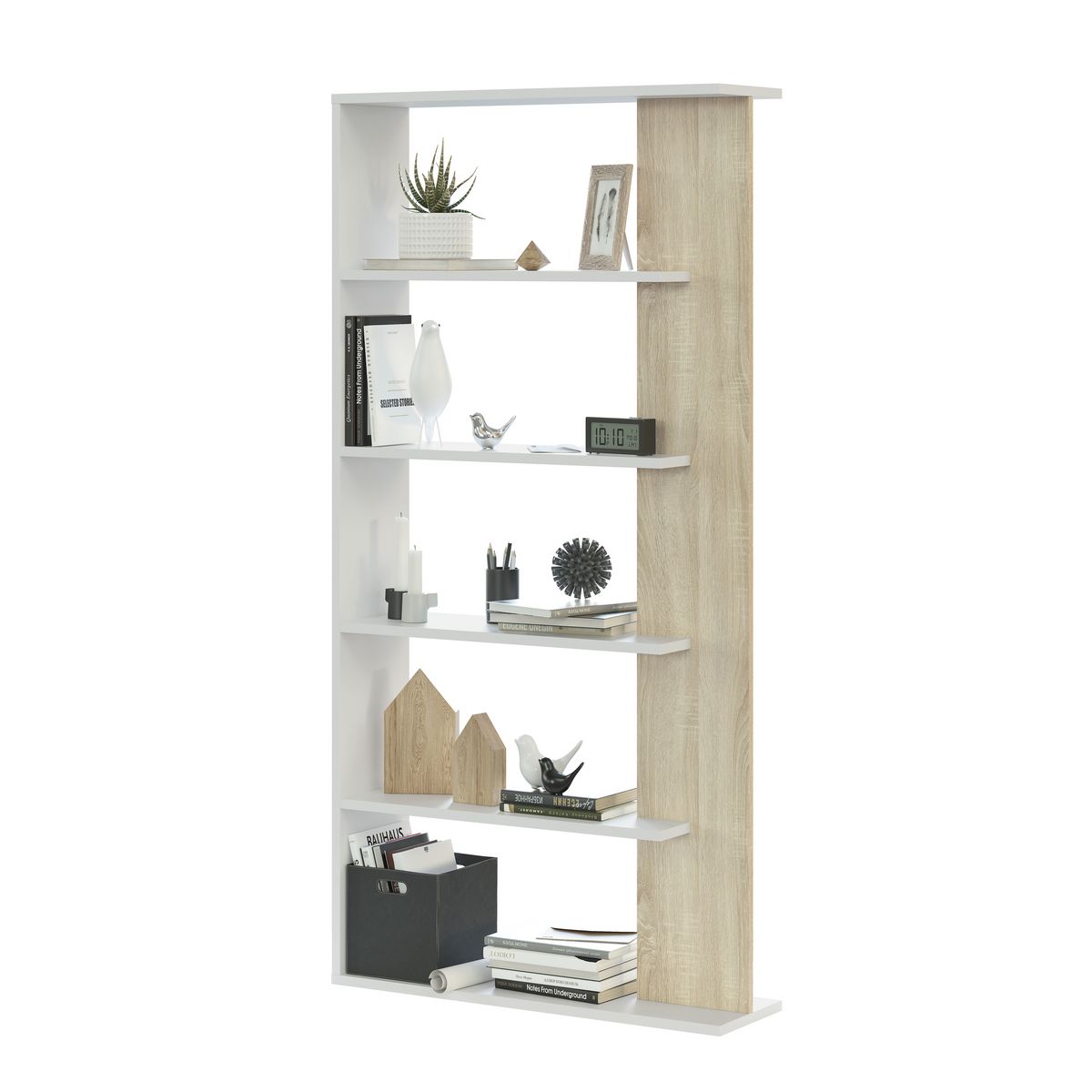 Bibliothèque 4 tablettes L90cm x H180cm SORO
