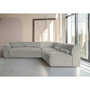 Voir la diapositive 4 : BEST MOBILIER Felix - canapé modulable d'angle droit 5 places en tissu texturé
