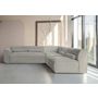 Voir la diapositive 4 : BEST MOBILIER Felix - canapé modulable d'angle droit 5 places en tissu texturé