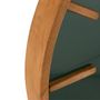 Voir la diapositive 2 : Paris Prix Horloge Murale Design  Creva  80cm Marron & Noir