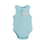 Voir la diapositive 3 : Petit Béguin Lot de 2 bodies bébé sans manches en éponge Cayo coco