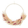 Voir la diapositive 1 : ATMOSPHERA Couronne de Fleurs Séchées  Murale  34cm Rose