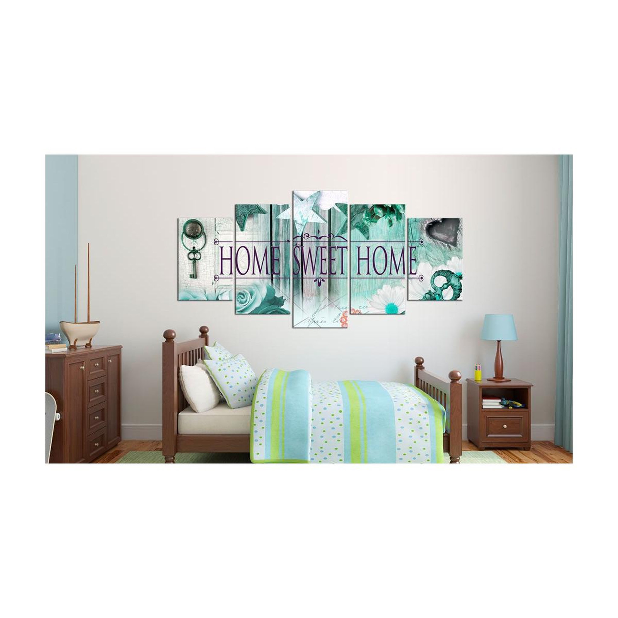 Voir la diapositive 2 : Paris Prix Tableau imprimé  key on the emerald background