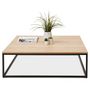 Voir la diapositive 4 : Paris Prix Table Basse Design en Bois  Bokaci  110cm Naturel