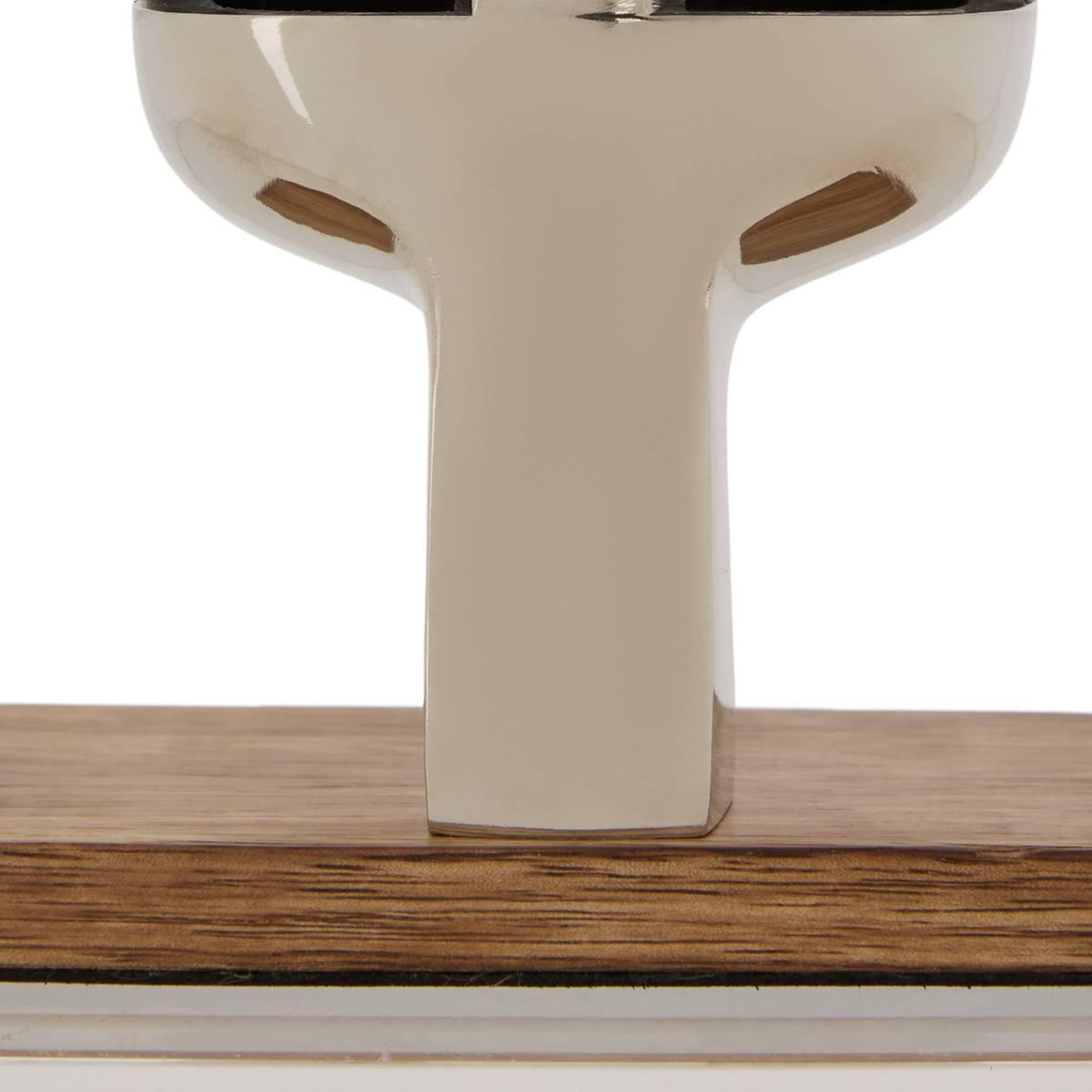 Voir la diapositive 2 : ATMOSPHERA Micro déco rétro  johan  17cm argent