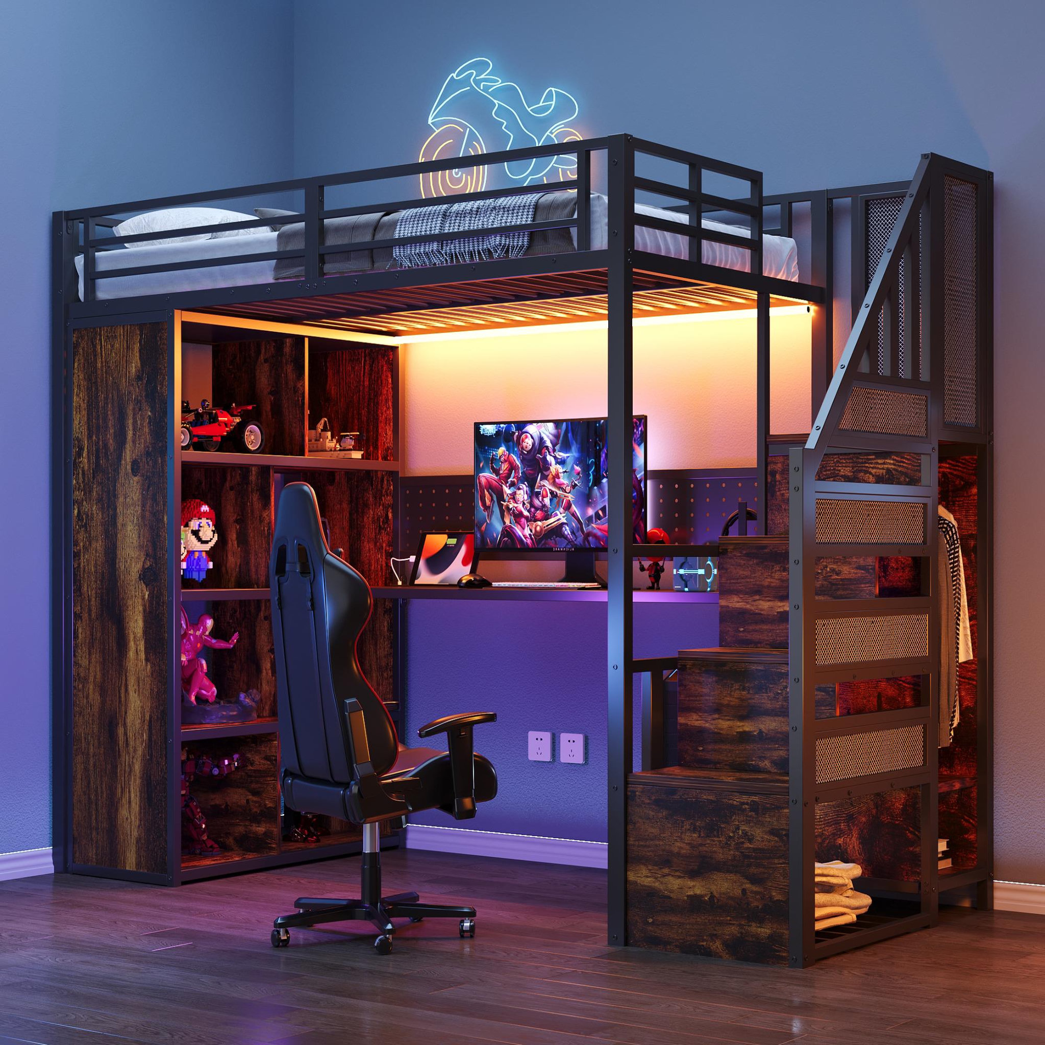 Voir la diapositive 4 : MERAX Lit mezzanine