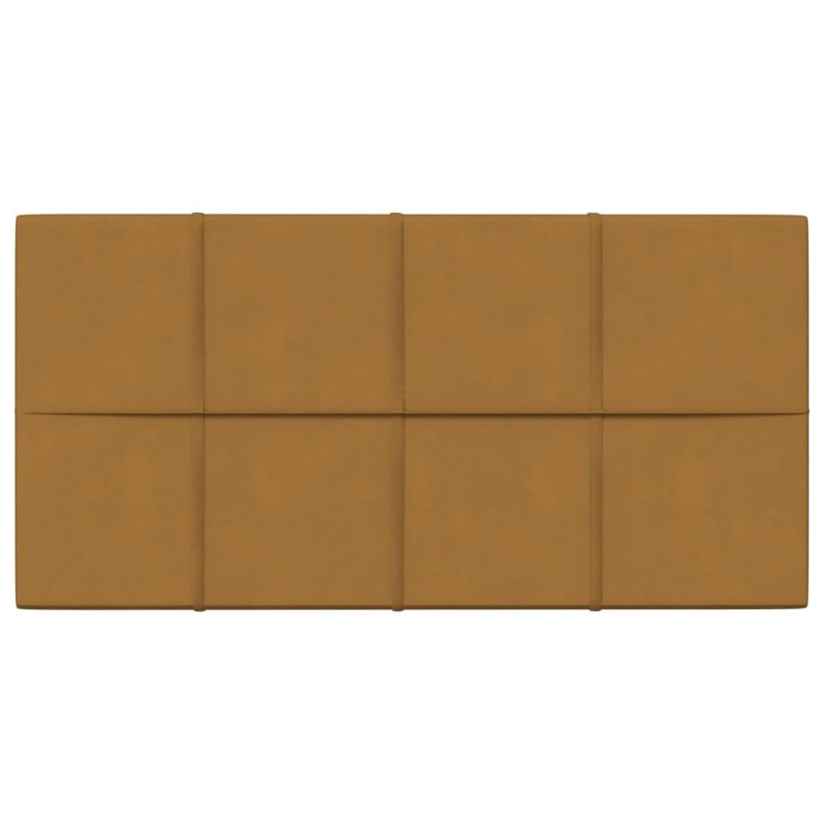 VIDAXL Panneaux muraux 12 pcs Marron 60x30 cm Velours 2,16 m^2