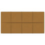 Voir la diapositive 3 : VIDAXL Panneaux muraux 12 pcs Marron 60x30 cm Velours 2,16 m^2