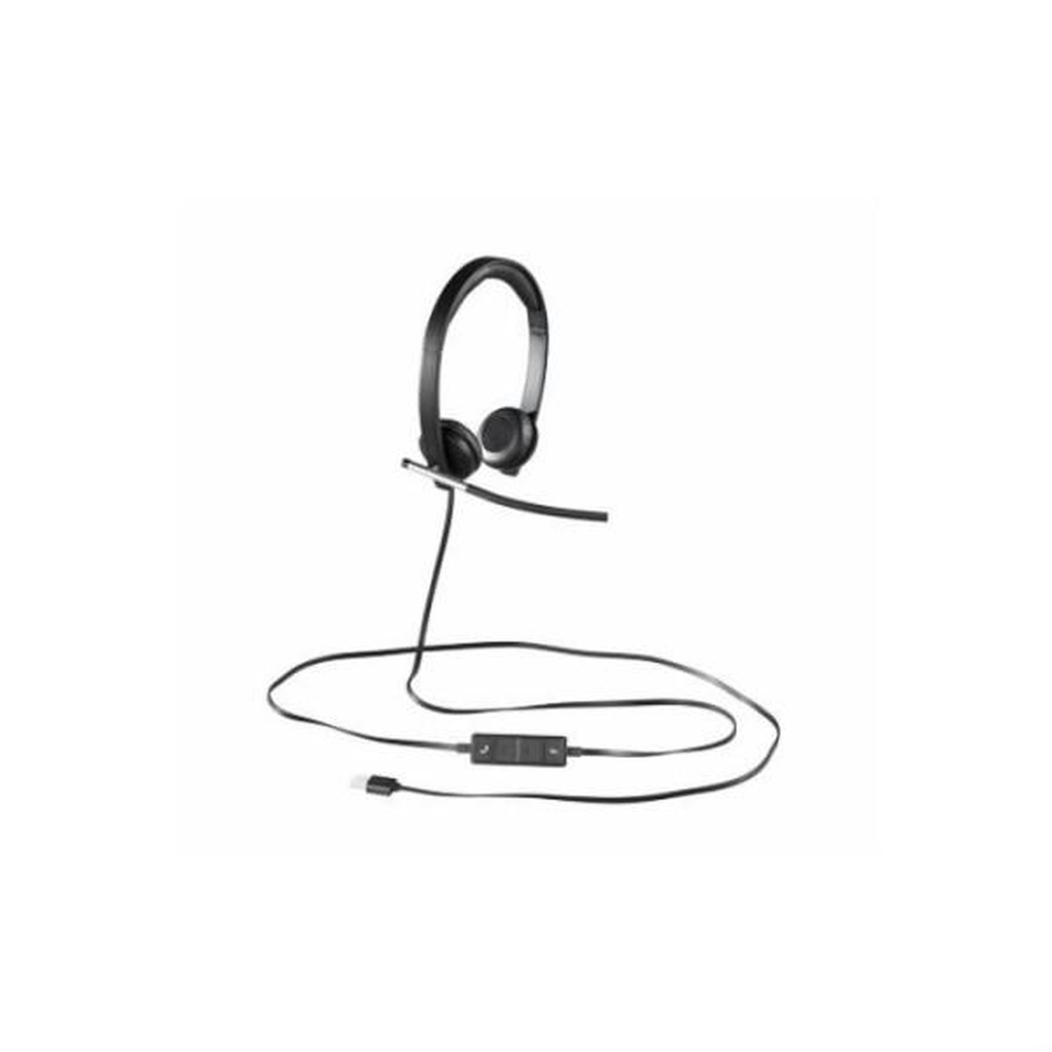 Voir la diapositive 2 : Logitech Casque - Filaire - Logitech - H650E - Micro stéréo - Gris